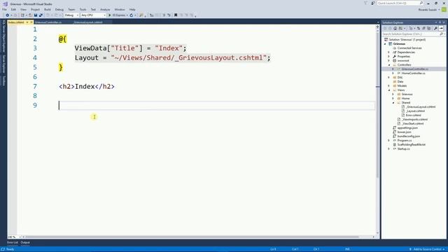 Visual Studio 2017 - MVC Core - Part 13 - Create a Layout with CSS смотреть онлайн