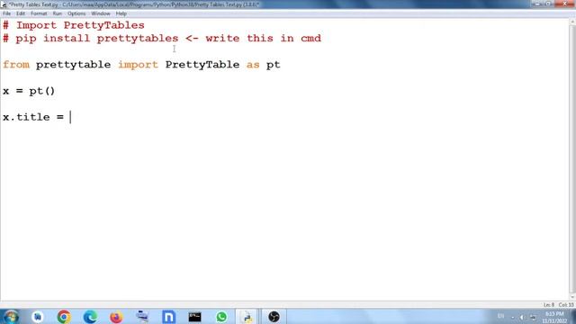 How to make textual table in Python using Pretty Tables | Binary 2.0 смотреть онлайн