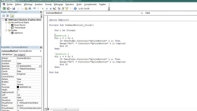 Excel VBA : Module #5 - Les boutons d'option (OptionButton) смотреть онлайн