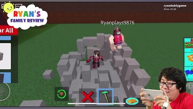Let's Play Roblox with Ryan's Family Review! Build a Boat For Treasure смотреть онлайн