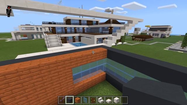 КРУТОЙ ХАЙ-ТЕК ДОМ В MINECRAFT PE БЕЗ МОДОВ. МАЙНКРАФТ BEDROCK EDITION (TUTORIAL) смотреть онлайн