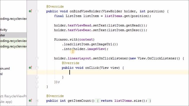 8. Android RecyclerView Tutorial - Handling Item Clicks смотреть онлайн