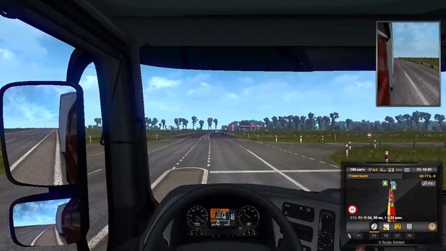 Трасса М4 на Мане 250 кмч в Euro Truck Simulator 2 ETS2 смотреть онлайн