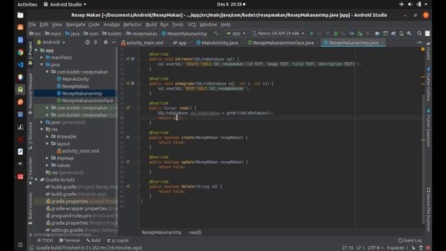 Belajar SQLite CRUDS dengan Penerapan pada Arsitektur MVP #1 смотреть онлайн