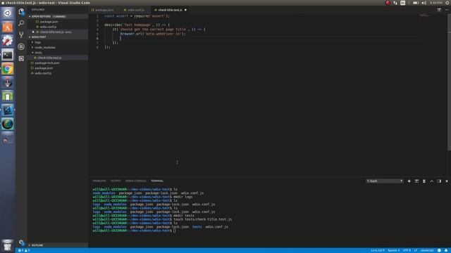 04 Initial test - WebdriverIO v5 смотреть онлайн
