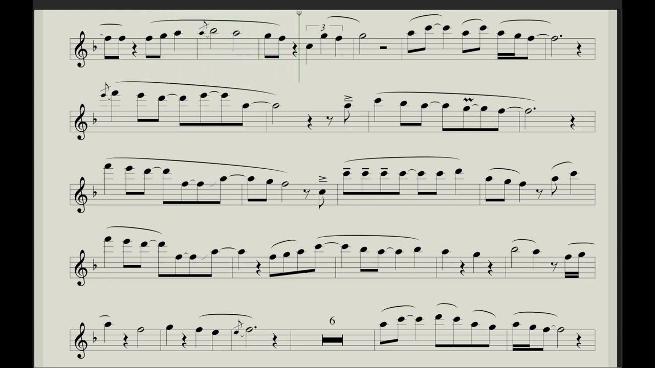 Ed Sheeran - Perfect (Sheet Music For Saxophone Tenor) Playback From Sax1