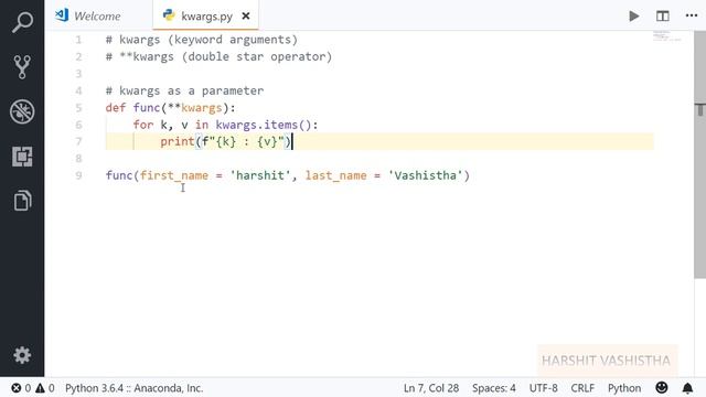 ** Kwargs : Python tutorial 145 смотреть онлайн
