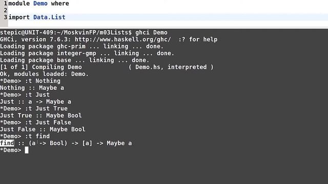 Haskell для начинающих - #83 урок. Тип данных Maybe смотреть онлайн