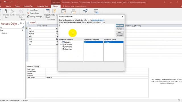 Basic Addition, Multiplication, Division and Subtraction in Ms Access 2016 смотреть онлайн
