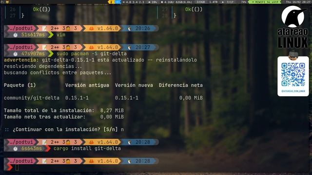 Delta. Comparar archivos con estilo en Linux смотреть онлайн