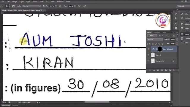 Change Document Black & White To Colour || #photoshop Xerox Copy To Color Orginal