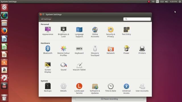 Finding System settings control panel Ubuntu 14.04 смотреть онлайн