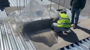 Монтаж цсп на плоскую кровлю