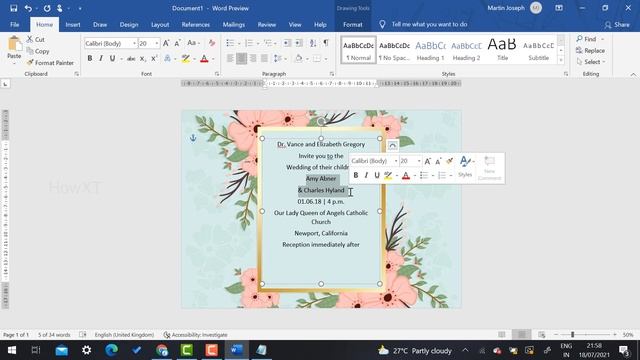 How to Create Invitation Card in Microsoft Word смотреть онлайн