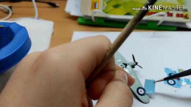 Покраска модели самолёта Hurricane Mk l от компании "Zvezda" в масштабе 1/144 последняя 4 часть! смотреть онлайн