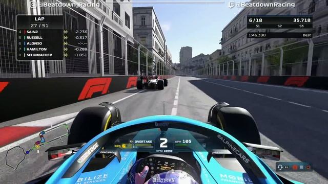 F1 22 - Let's Make Alonso World Champion Again #10: 100% Race Baku смотреть онлайн