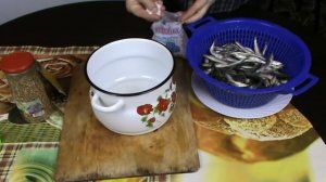 ?Соленая  пряная хамса или килька дома