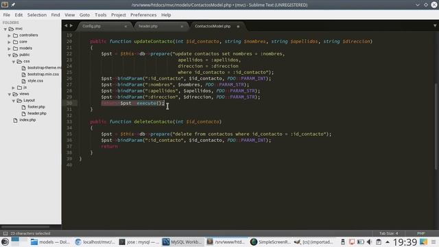 102 - CRUD MVC: Creación de Modelos [PHP 7 - Español] смотреть онлайн