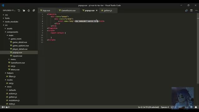 Tutorial Vue.js : TIC TAC TOE - Slots смотреть онлайн