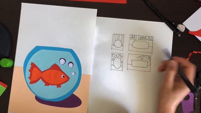 Аппликация «Рыбки в аквариуме» смотреть онлайн