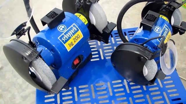 Обзор заточных станков (bench grinder) SCHEPPACH bg-150, bg-200 смотреть онлайн