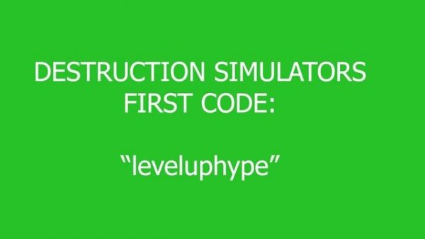 DESTRUCTION SIMULATOR TWITTER CODE! ROBLOX
