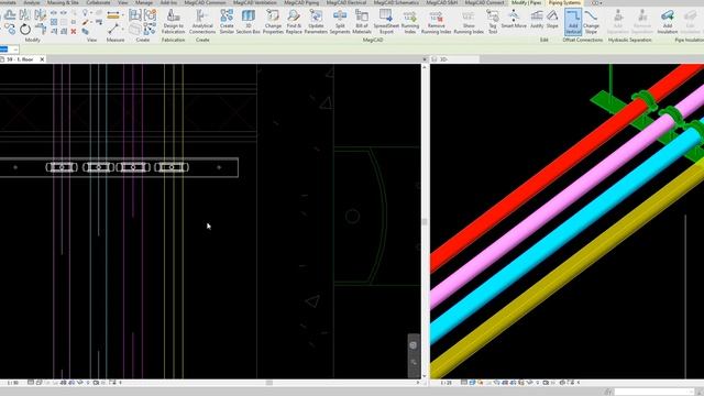 MagiCAD for Revit - Support & Hangers - Number S&H - Update S&H Model Automatically смотреть онлайн