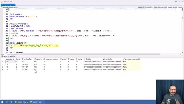 Virtual Log File growth changes - SQL Server 2022 - What's New смотреть онлайн