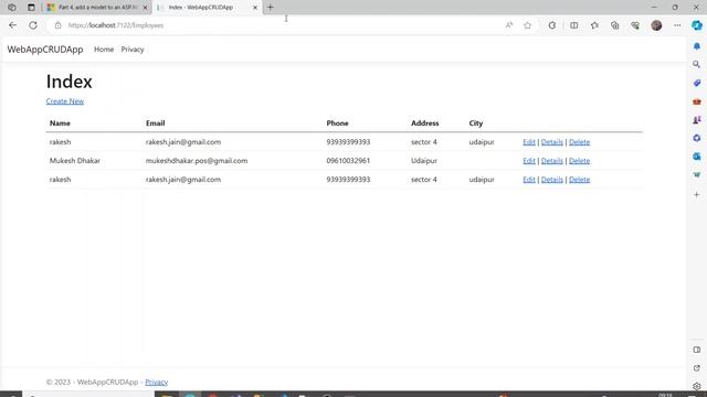 Work with a Database - ASP.NET Core MVC CRUD Operation using Entity Framework Code First смотреть онлайн