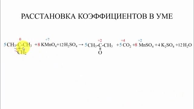 Расстановка коэффициентов в органике смотреть онлайн