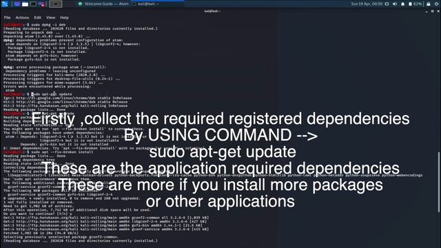 How to Install Atom in Kali Linux (2020) (By resolving dependencies problem) смотреть онлайн
