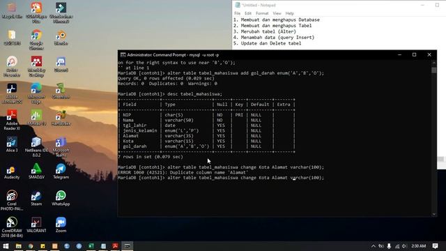 Databse|Membuat Database dan Tabel, Insert, Updated, Alter Data MySQL смотреть онлайн