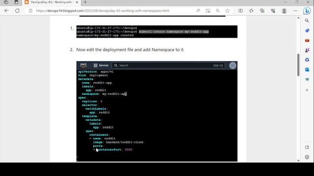 DevOps(Day-43) : Working with Namespaces and Services in Kubernetes смотреть онлайн