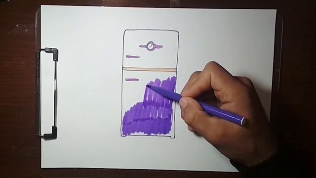 Drawing refrigerator for children | Рисование холодильник для детей смотреть онлайн
