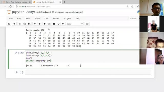Grade11 IP NumPy 2D Array 14 07 2021 смотреть онлайн