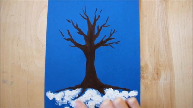 НЕТРАДИЦИОННАЯ ТЕХНИКА РИСОВАНИЯ "ПЕРВЫЙ СНЕГ" | Объединение "Арт-мастерская" смотреть онлайн