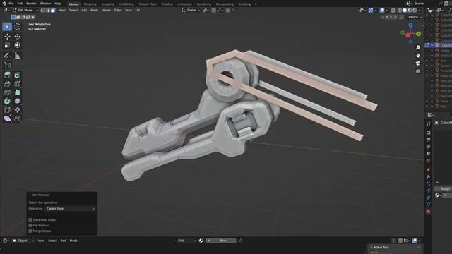 Testing Soft Bevel with Grid Modeler (blender addon) смотреть онлайн