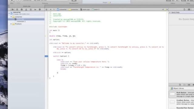 How To Convert Celsius And fahrenheit And Millimeters And Centimeters In C++ On Xcode смотреть онлайн
