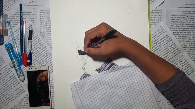 How to make Ghost Rider sketch | Ghost rider Ball pen sketch ?️?️ | смотреть онлайн