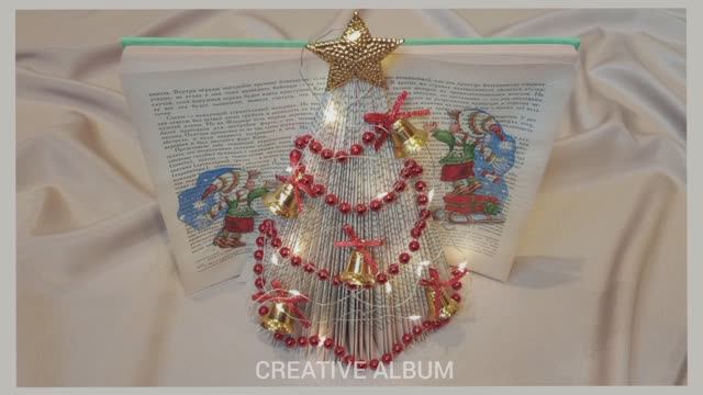 Ёлочка из книги. Новогодний декор. смотреть онлайн