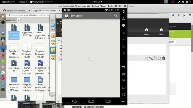 Genymotion on Kali Linux Custom Phone 4.4 смотреть онлайн