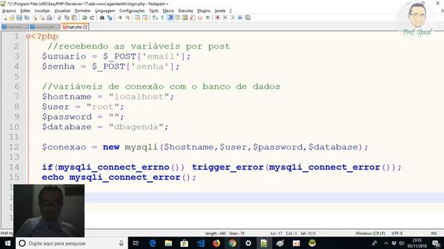 CRUD PHP BÁSICO - AULA 3 - Criação de Login e Acesso ao BD смотреть онлайн
