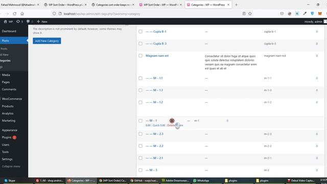 Category sorting drag and drop with WP Sort Order - WordPress Plugins смотреть онлайн