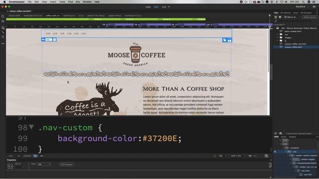 Customizing the Bootstrap Basic NavBar – Part 1 of 2 смотреть онлайн