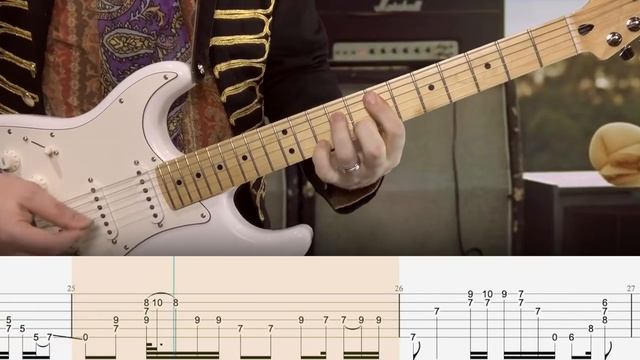 Little Wing - Jimi Hendrix (Табулатура) Guitar Tutorial TABS смотреть онлайн