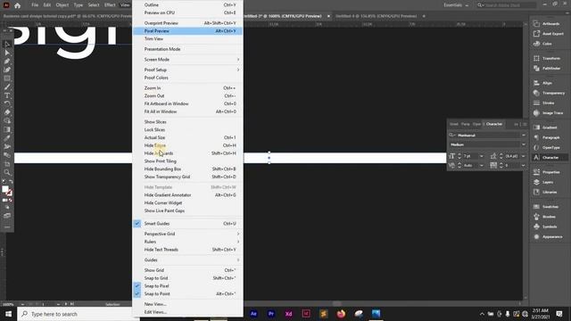 How to design and export a professional business card in illustrator смотреть онлайн