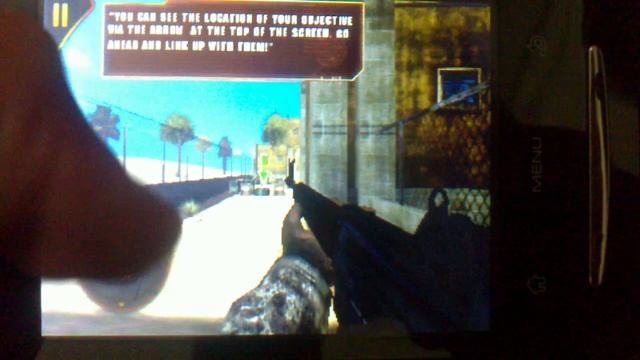 Modern Combat Sandstorm no ZTE X850@672MHz смотреть онлайн