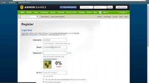 Armor Gaming Registration