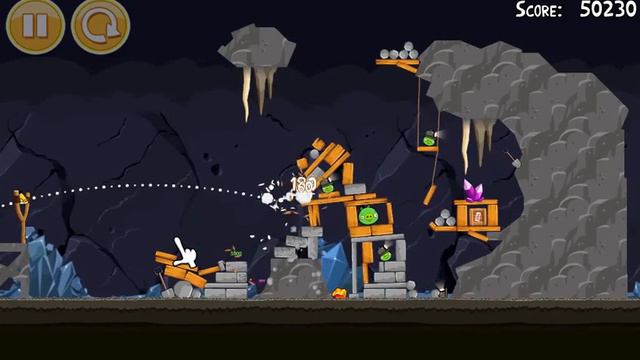 Angry Birds Classic v2.0.2 level 15-5 (Mine and Dine) смотреть онлайн