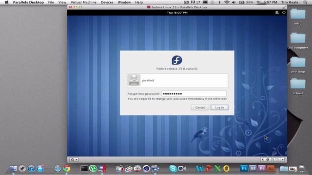 How to run Linux in Mac OSX Lion :: Fedora 15 Unix install tutorial смотреть онлайн